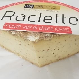 Fromage à raclette Poivre vert et Baies roses